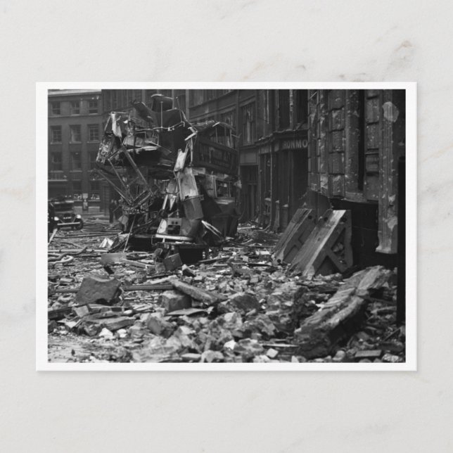 Schlacht von Großbritannien & The Blitz: #13 Blitz Postkarte (Vorderseite)