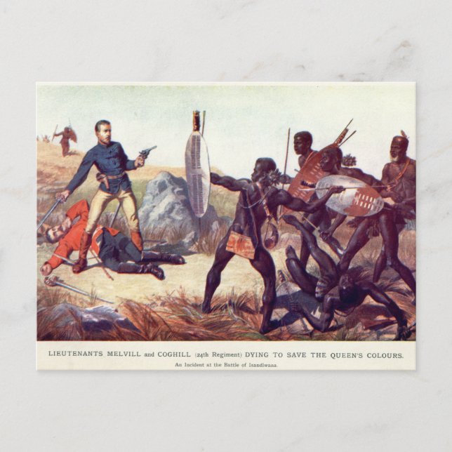 Schlacht von Isandlwana Postkarte (Vorderseite)