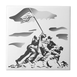 Schlacht von Iwo Jima Fliese