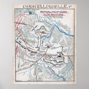 Schlacht von Kanzellorsville Poster