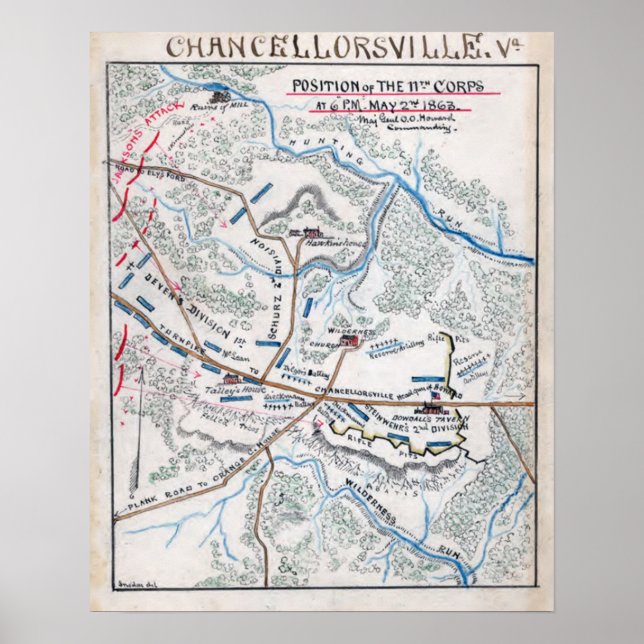 Schlacht von Kanzellorsville Poster (Vorne)