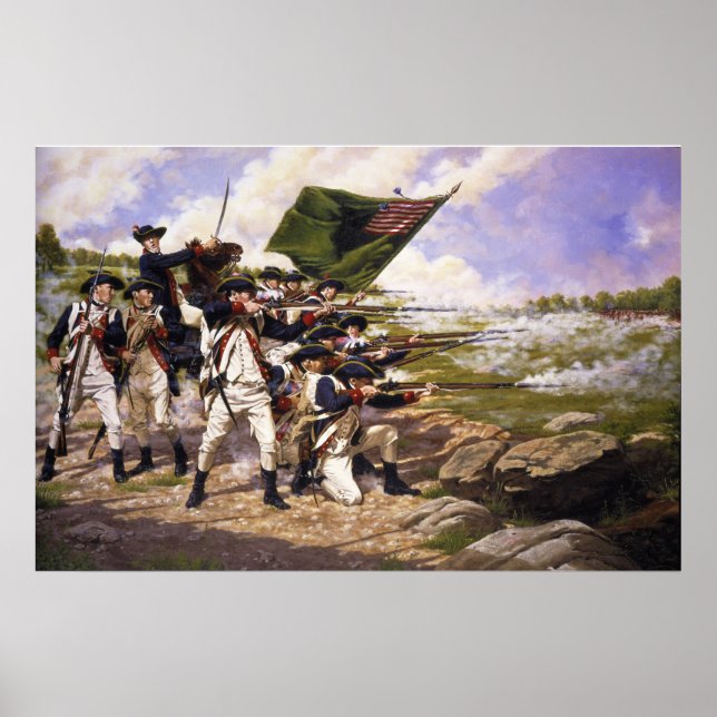 Schlacht von Long Island durch Domenick D'Andrea Poster (Vorne)
