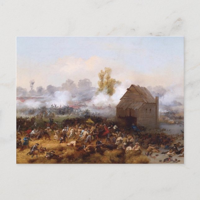 Schlacht von Long Island Postkarte (Vorderseite)