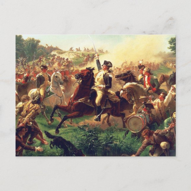 Schlacht von Monmouth durch Emanuel Leutze Postkarte (Vorderseite)