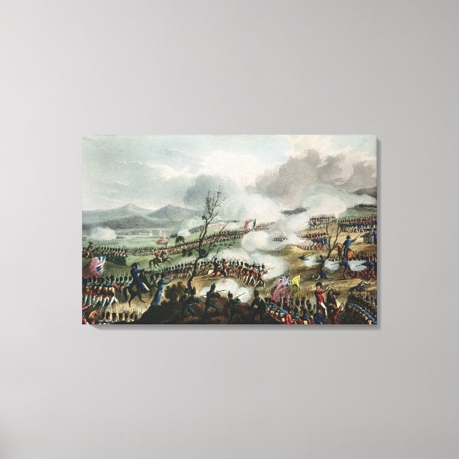 Schlacht von Nivelle, eingraviert von Thomas Leinwanddruck (Vorderseite)
