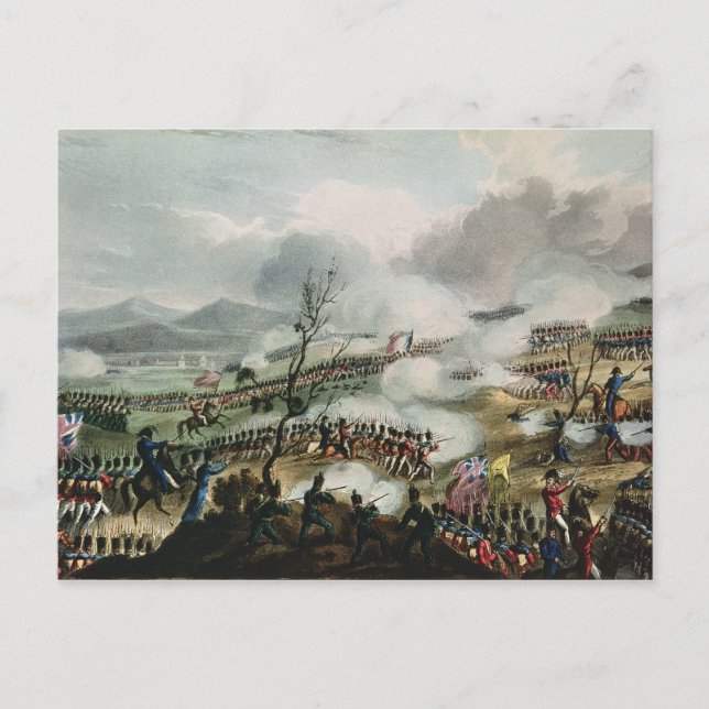 Schlacht von Nivelle, eingraviert von Thomas Postkarte (Vorderseite)