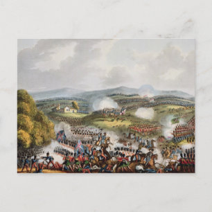 Schlacht von Quatre Bras, 16. Juni 1815, von "The  Postkarte