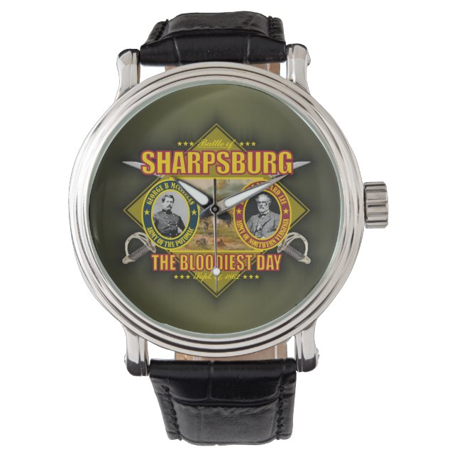 Schlacht von Sharpsburg (Antietam) Armbanduhr (Vorderseite)