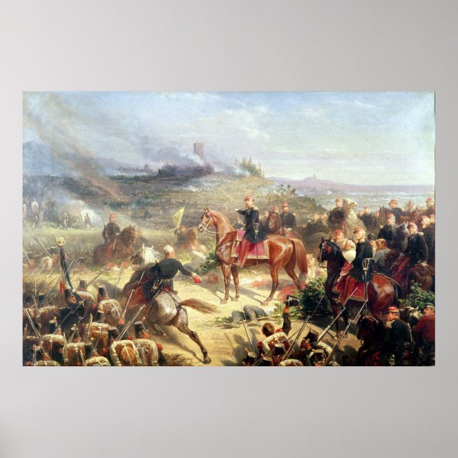 Schlacht von Solferino, 24. Juni 1859 Poster (Vorne)