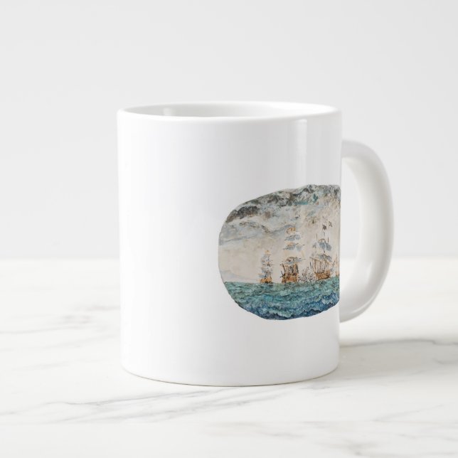 Schlacht von Trafalgar 1805 1998 Jumbo-Tasse (Vorderseite Rechts)