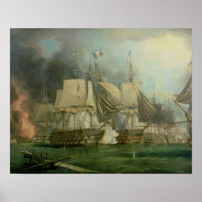Schlacht von Trafalgar, 1805 Poster (Vorne)