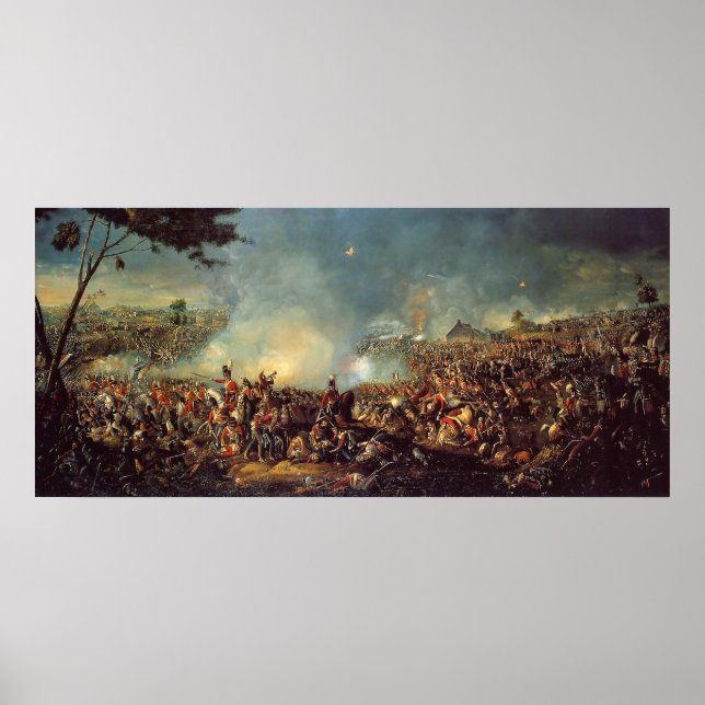 Schlacht von Waterloo durch William Sadler Poster (Vorne)