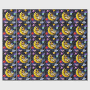 Schlachten der Astronauten auf dem Mond Geschenkpapier