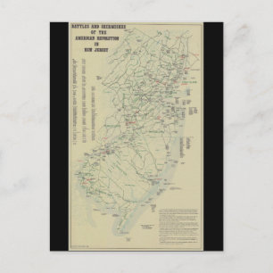 Schlachten des Revolutionären Krieges in New Jerse Postkarte