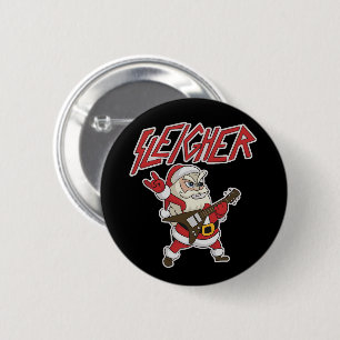 Schlachter Weihnachtsmann Metal Weihnachten Hölle Button