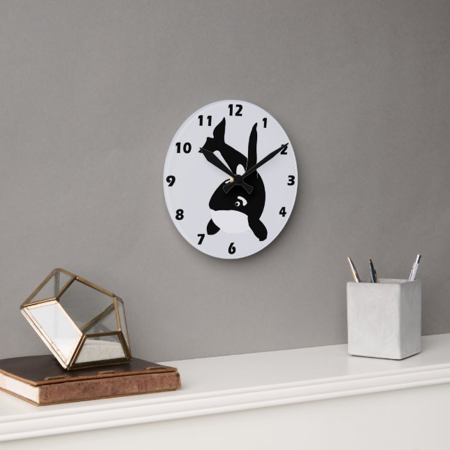 Schlachterwaldesign Runde Wanduhr (Büro)