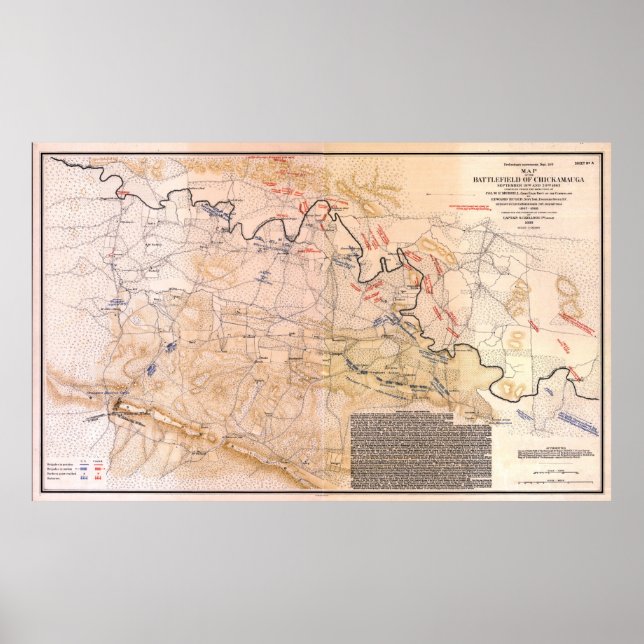Schlachtfeld der Chickamauga im zivilen Krieg (186 Poster (Vorne)