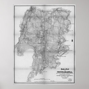 Schlachtfeld von Chickamauga Karte September 19-20 Poster