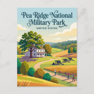 Schlachtfeld von Pea Ridge National Military Park Postkarte