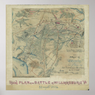 Schlachtfeld von Williamsburg, Virginia Poster