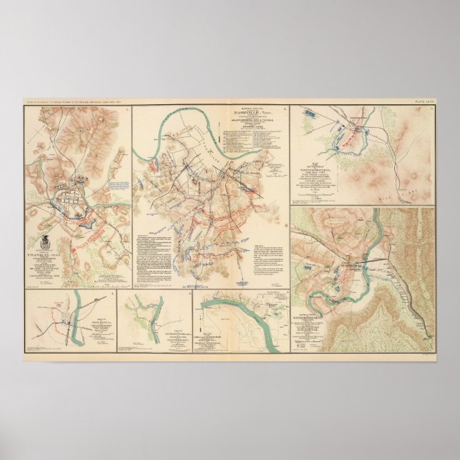 Schlachtfelder Nashville, Tenn Poster (Vorne)