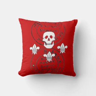 SCHLACHTKARTEN FÜR SKULTUR UND FLEUR DE LISE/PIRAT KISSEN