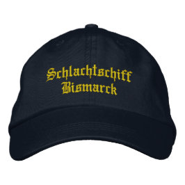 Schlachtschiff Bismarck bestickte Mütze Baseballkappe