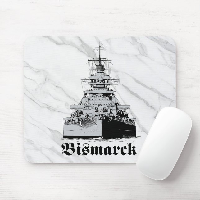 Schlachtschiff Bismarck Mauspad (Mit Mouse)