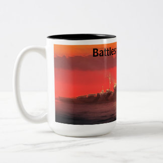 Schlachtschiff Bismarck Zweifarbige Tasse