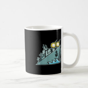 Schlachtschiff-Frachtschiff Grafik Kaffeetasse