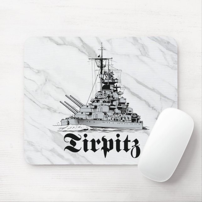 Schlachtschiff Tirpitz Mauspad (Mit Mouse)