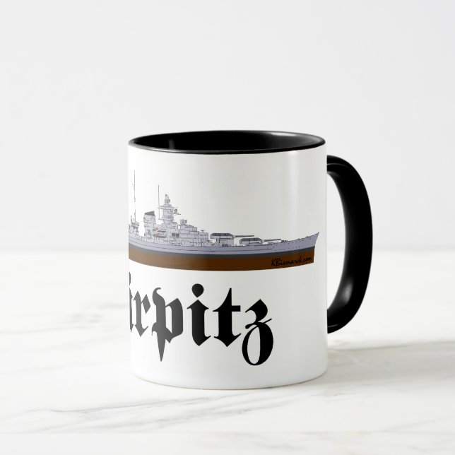 Schlachtschiff Tirpitz Tasse (VorderseiteRechts)