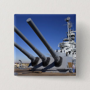 Schlachtschiff USS Alabama am Battleship Memorial Button