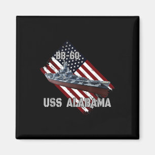Schlachtschiff Uss Alabama Bb-60 & Kampfkrieg Magnet