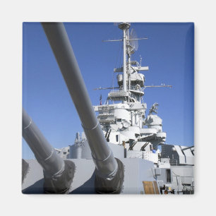 Schlachtschiff USS Alabama im Battleship Memorial Magnet