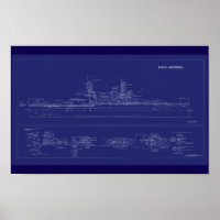 Schlachtschiff USS Arizona Blaupause