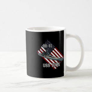Schlachtschiff Uss Iowa & Kampfkriegsbb-61 Vet Kaffeetasse