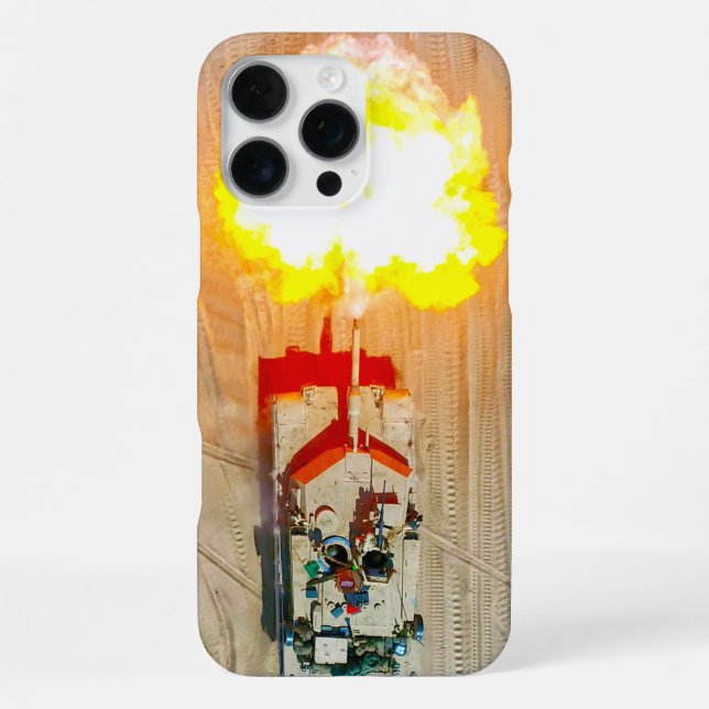 SCHLACHTTANK - Abrams M1 iPhone 16 Pro Max Hülle (Rückseite)