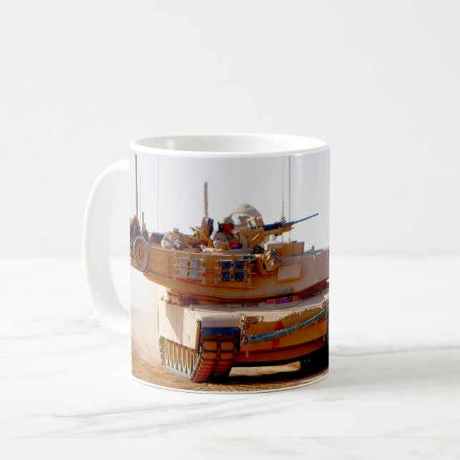 SCHLACHTTANK - Abrams M1 Kaffeetasse (Vorderseite Links)