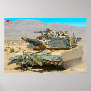 SCHLACHTTANK - Abrams M1 Poster