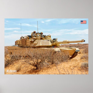 SCHLACHTTANK - Abrams M1 Poster