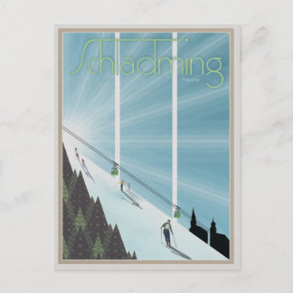 Schladming Vintag/Retro Reklame Postkarte