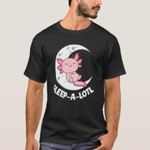 Schlaf am Lotl Axolotl Moon Schlaf Tiere Relax Swe T-Shirt
