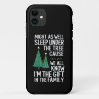Schlaf auch unter dem Baumweihnachtsgeschenk