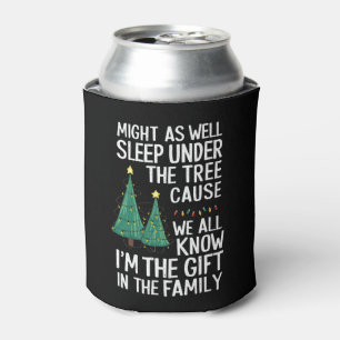 Schlaf auch unter dem Baumweihnachtsgeschenk Dosenkühler