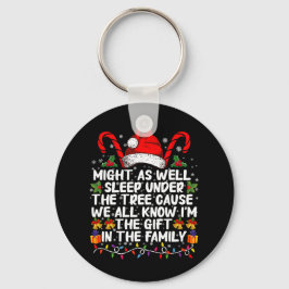 Schlaf auch unter dem Baumweihnachtsgeschenk Schlüsselanhänger