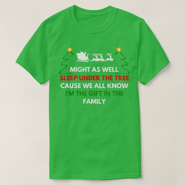 Schlaf auch unter den drei Weihnachtskids T-Shirt (Design vorne)