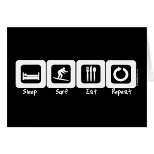 Schlaf-Brandung essen Wiederholung