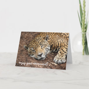 Schlaf Cheetah, lustige Alterskarte Karte