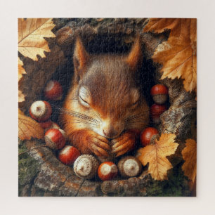 Schlaf-Eichhörnchen-Puzzle